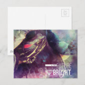 未来は明るい、ウミガメ ポストカード (正面/裏面)