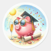 未来は明るい ファイナンス卒業 ラウンドシール (正面)