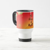 「未来は明るい」良い雰囲気の太陽と星 トラベルマグ (正面左)