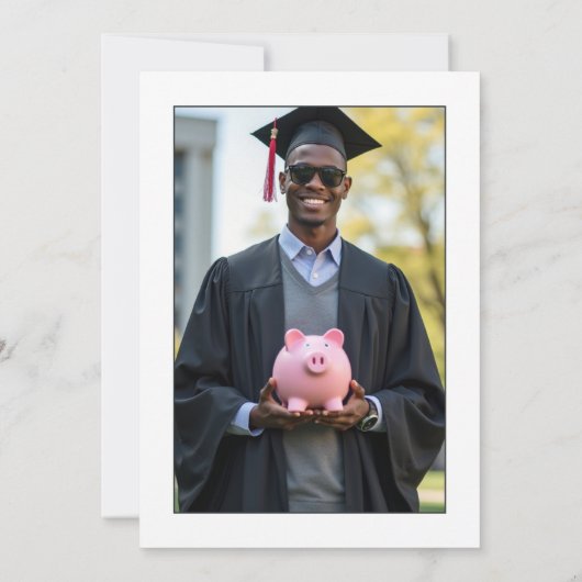 「未来は明るい」財務卒業 招待状 (裏面)