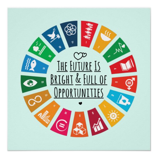 未来は明るく機会満載 ポスター (正面)