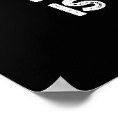 未来は曇り天気のコンピューターPun Dark BGa ポスター (角)