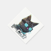未来は猫 スタンダードカクテルナプキン (角)
