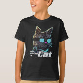 未来は猫 Tシャツ (正面)