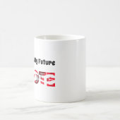 未来は私が決める - 投票しよう コーヒーマグカップ (中央)