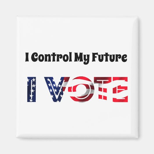 未来は私が決める - 投票しよう マグネット (正面)