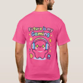 未来は私の可愛いゲームデザイン Tシャツ (裏面)
