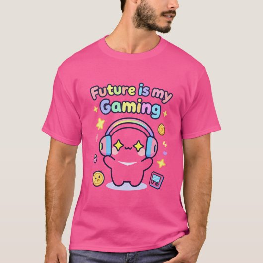 未来は私の可愛いゲームデザイン Tシャツ (正面)