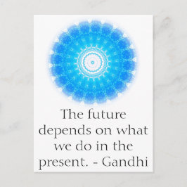 未来は私達が現在ですることをによって決まります ポストカード