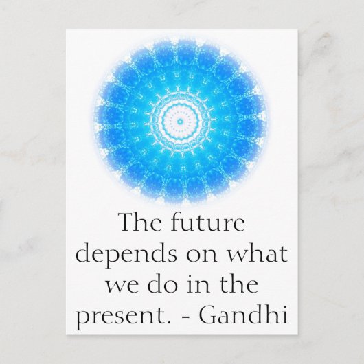 未来は私達が現在ですることをによって決まります ポストカード (正面)