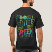 未来は緑（デザインTシャツ） Tシャツ (裏面)