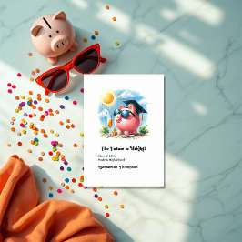 未来は輝かしい ファイナンス卒業写真 案内状