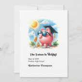 未来は輝かしい ファイナンス卒業写真 案内状 (正面)