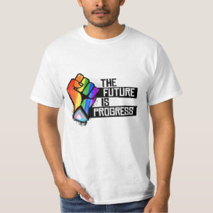 未来は進歩 Tシャツ