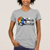 未来は進歩 Tシャツ (正面)