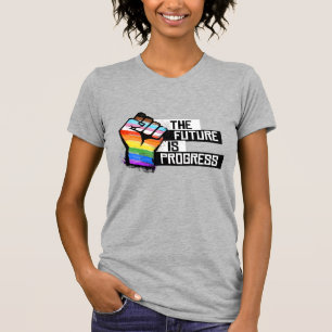 未来は進歩 Tシャツ