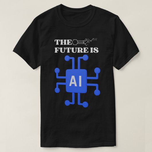 未来はAI Tシャツ (デザイン正面)