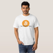 未来はBitcoinの今はワイシャツです Tシャツ (正面フル)