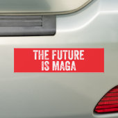 未来はMAGAトランプ選挙2024 バンパーステッカー (車上)