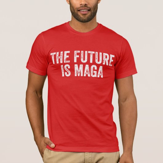 未来はMAGAトランプ選挙2024 Tシャツ (正面)