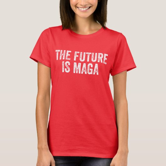 未来はMAGAトランプ選挙2024 Tシャツ (正面)