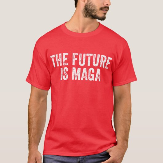 未来はMAGAトランプ選挙2024 Tシャツ (正面)