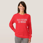 未来はMAGAトランプ選挙2024 Tシャツ (正面フル)