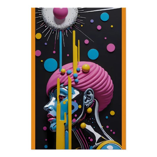 未来へのスプライシング – Ken Gage Art ポスター (正面)