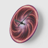 未来へのポータル ラウンド壁時計 (傾斜)