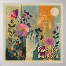 未来へのリーチ – Solarpunk Artプリント