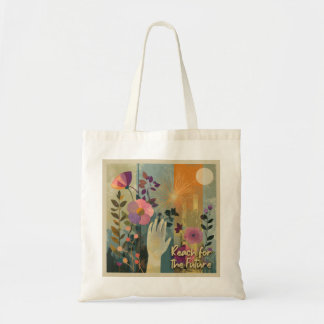 未来へのリーチ – Solarpunk Tote Bag トートバッグ