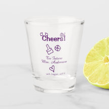 未来への応援ミセス花嫁の名前パープルドードルを追加