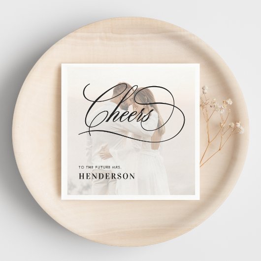 未来への応援ミセス・フォトブライダルシャワー スタンダードカクテルナプキン