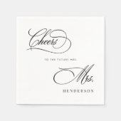 未来への応援ミセス・ブライダルシャワー・ブランチ スタンダードカクテルナプキン (正面)