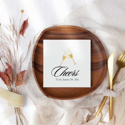 未来への応援ミセス・婚約パーティ スタンダードカクテルナプキン