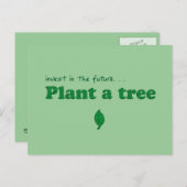 未来への投資…木を植える ポストカード (正面/裏面)