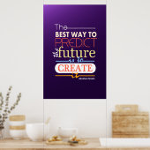 未来を予測す最高のる方法はエイブラハム・リンカーン ポスター (キッチン)