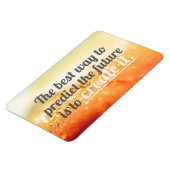 未来を予測 – やる気を起こさせる引用文 マグネット (左側)