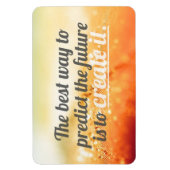 未来を予測 – やる気を起こさせる引用文 マグネット (縦)