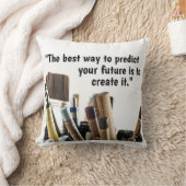 「未来を作成」装飾用クッション クッション (ブランケット)