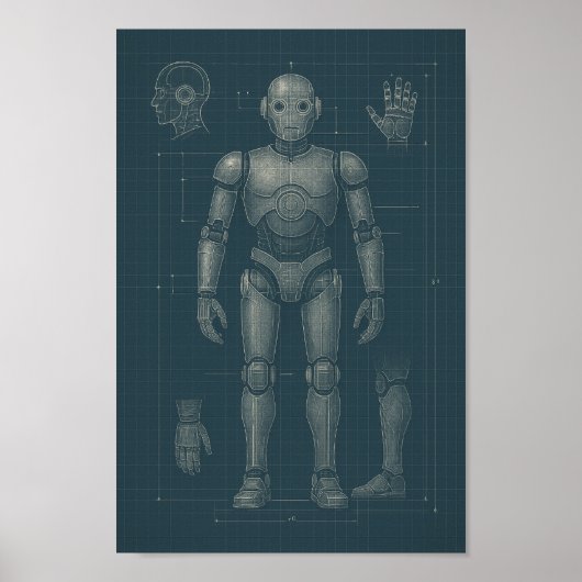 未来を切り開く:一度に1つの設計図 ポスター (正面)