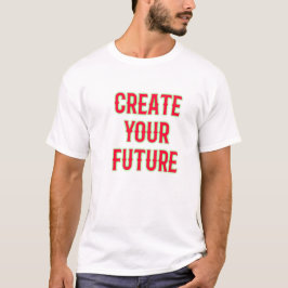 未来を創造するラグジュアリーモチベーショナルTシャツ Tシャツ