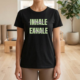 未来を吸い込んで、過去を吐き出そう ピラティスTシャツ Tシャツ