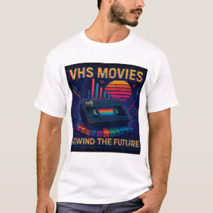 未来を巻き戻せ VHS Tシャツ