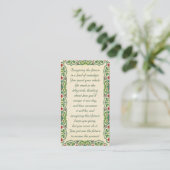 未来を想像することは一種のノスタルジアの引用文です 名刺 (スタンド正面)