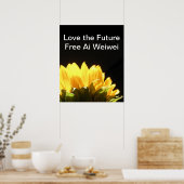 "未来を愛する – 無料Ai Weiwei "大きなポスター ポスター (キッチン)