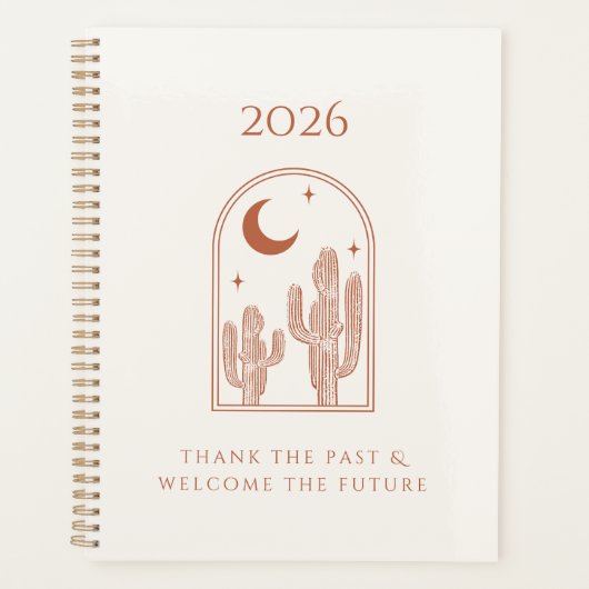 未来を歓迎しよう - 2026年ウエスタンプランナー プランナー手帳 (正面)
