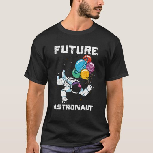 未来を目指す科学ジュニア宇宙飛行士 Tシャツ (正面)