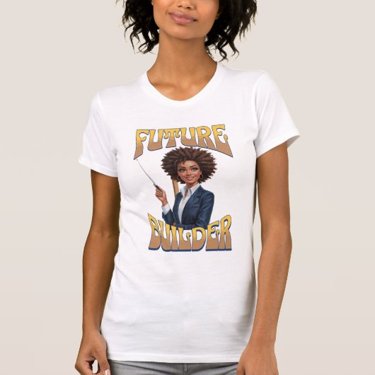 未来を築く人Tシャツ Tシャツ (正面)