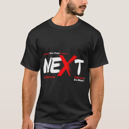 未来を築く次世代 Tシャツ (正面)